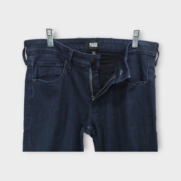 Womens PAIGE Croft Style Dark Wash Blue Jean Jeggings Size 31 - Picture 3 of 6